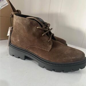 Zara Men's Brown Suede Boots